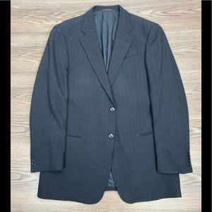 Armani Black & Grey Herringbone Sport Coat 44L
